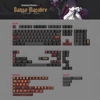 Load image into Gallery viewer, MOMOKA Danse Macabre Cherry Profile Keycaps
